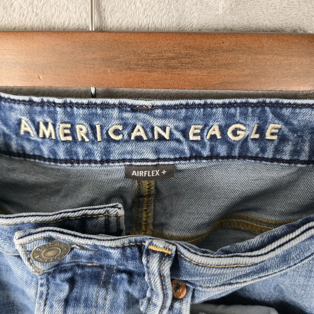 American‎ Eagle Mens Airflex+ Original Bootcut Jeans Blue 29x30 Medium Wash